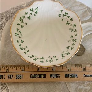 Royal Tara Handmade in Galaway Green and Gold Shamrock Fine Bone China Ireland